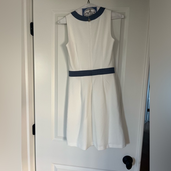 Tommy Hilfiger White Contrast Sheath Dress 0P - Picture 6 of 8